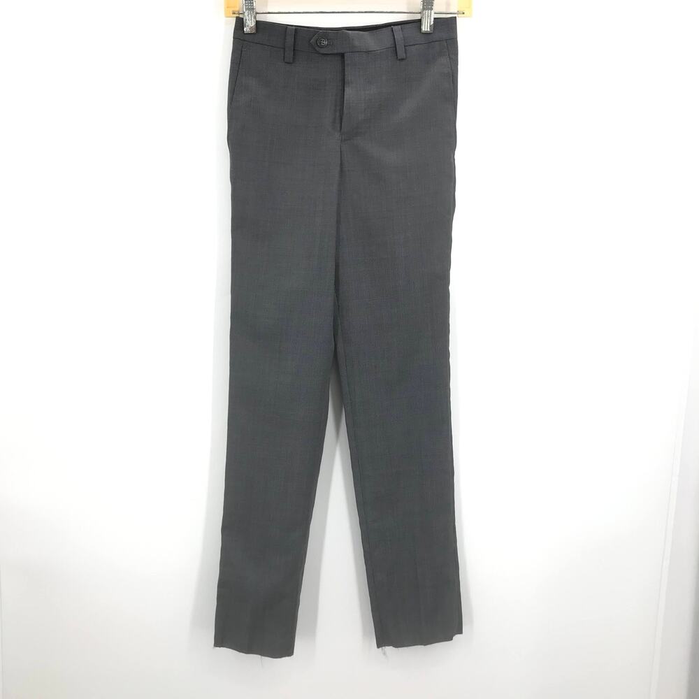 Michael Kors Gray Straight Leg Dress Pant Mid Rise Button Fly & Zip Size 10